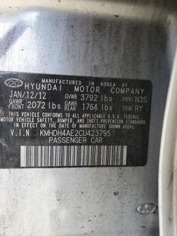 Photo 11 VIN: KMHDH4AE2CU423795 - HYUNDAI ELANTRA GL 