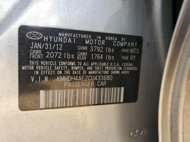 Photo 11 VIN: KMHDH4AE2CU433680 - HYUNDAI ELANTRA 