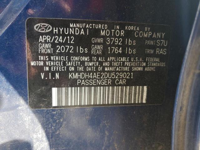 Photo 9 VIN: KMHDH4AE2DU529021 - HYUNDAI ELANTRA GL 