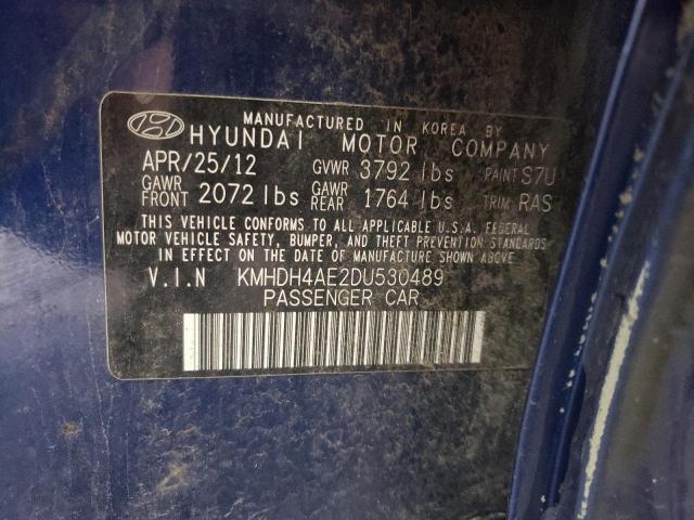 Photo 11 VIN: KMHDH4AE2DU530489 - HYUNDAI ELANTRA 