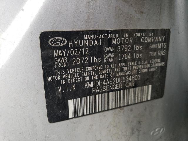 Photo 11 VIN: KMHDH4AE2DU534803 - HYUNDAI ELANTRA 