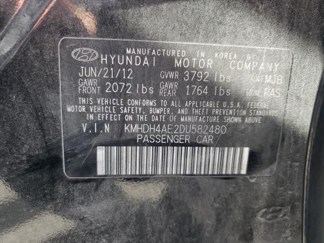 Photo 9 VIN: KMHDH4AE2DU582480 - HYUNDAI ELANTRA GL 