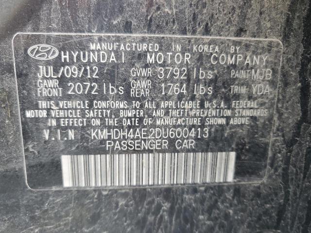 Photo 11 VIN: KMHDH4AE2DU600413 - HYUNDAI ELANTRA 