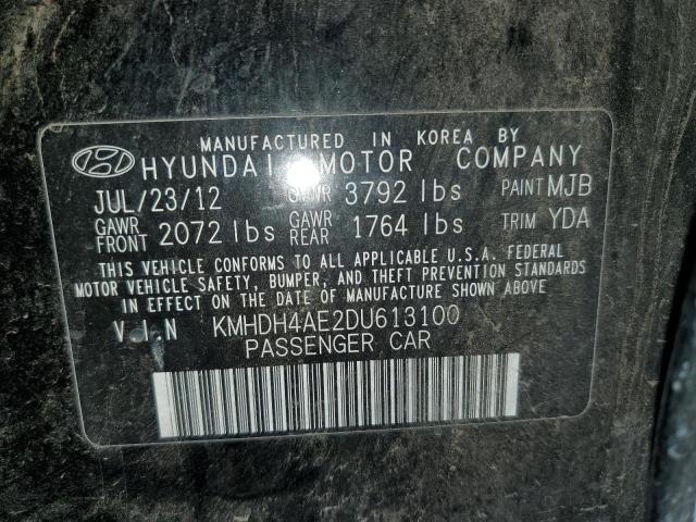 Photo 11 VIN: KMHDH4AE2DU613100 - HYUNDAI ELANTRA GL 