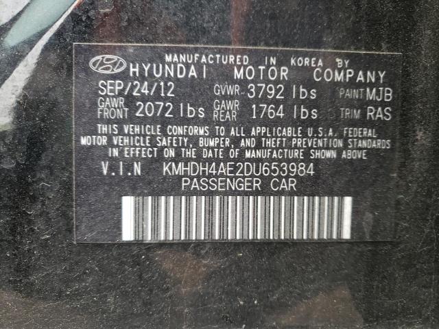 Photo 11 VIN: KMHDH4AE2DU653984 - HYUNDAI ELANTRA 