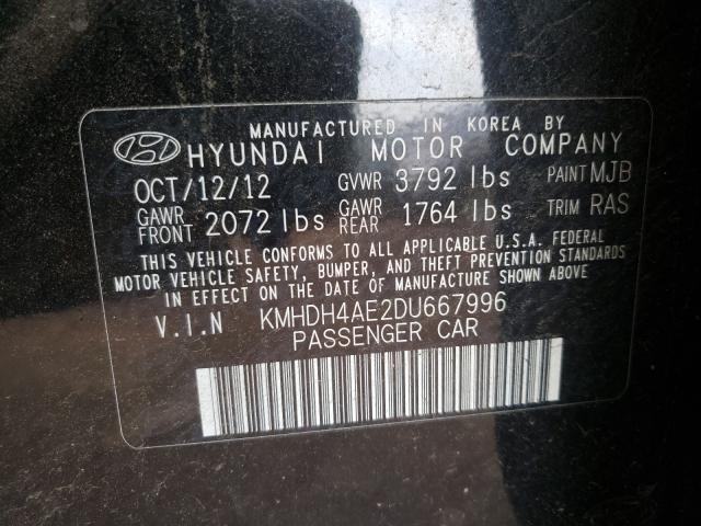 Photo 9 VIN: KMHDH4AE2DU667996 - HYUNDAI ELANTRA GL 