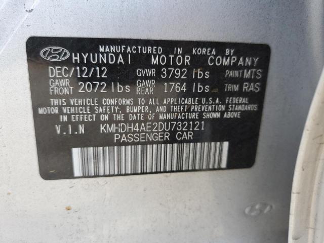 Photo 11 VIN: KMHDH4AE2DU732121 - HYUNDAI ELANTRA GL 