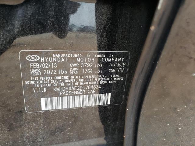 Photo 11 VIN: KMHDH4AE2DU784834 - HYUNDAI ELANTRA GL 