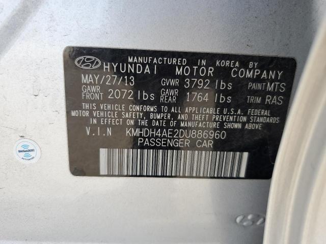 Photo 11 VIN: KMHDH4AE2DU886960 - HYUNDAI ELANTRA 