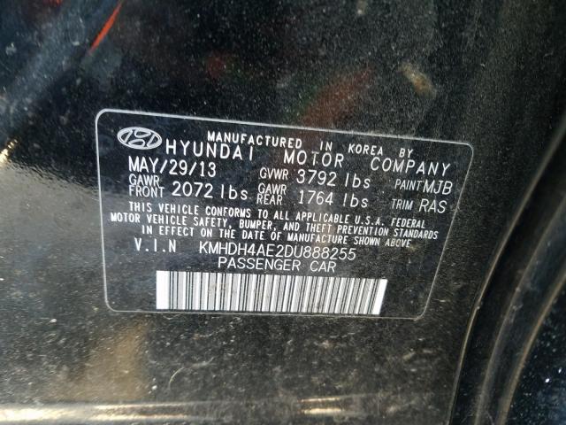 Photo 9 VIN: KMHDH4AE2DU888255 - HYUNDAI ELANTRA GL 