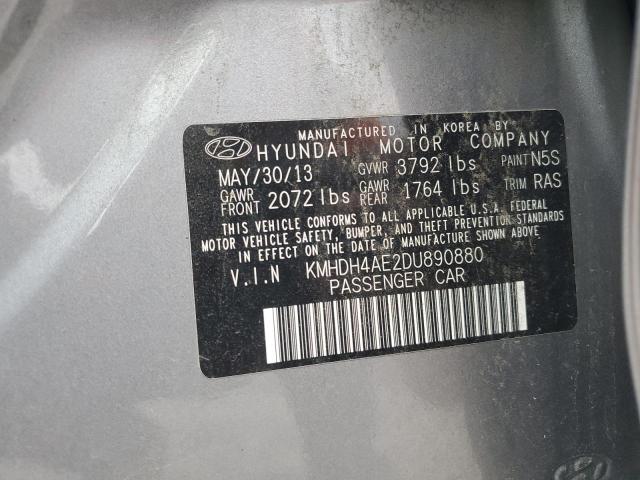 Photo 11 VIN: KMHDH4AE2DU890880 - HYUNDAI ELANTRA GL 