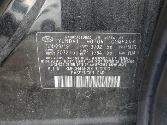 Photo 9 VIN: KMHDH4AE2DU920900 - HYUNDAI ELANTRA GL 