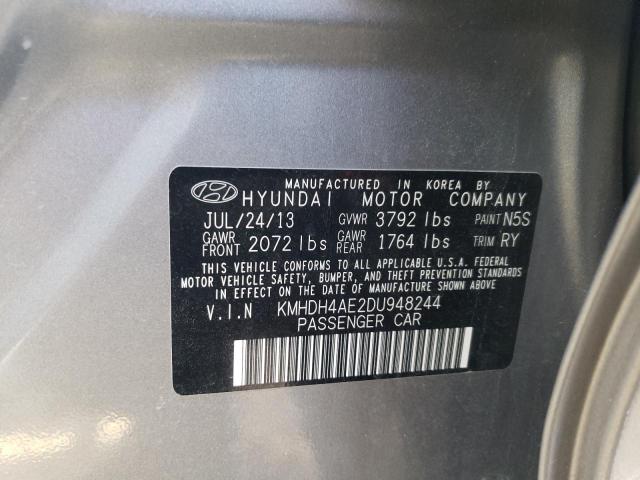 Photo 11 VIN: KMHDH4AE2DU948244 - HYUNDAI ELANTRA 