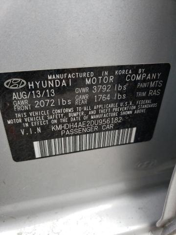 Photo 12 VIN: KMHDH4AE2DU956182 - HYUNDAI ELANTRA GL 