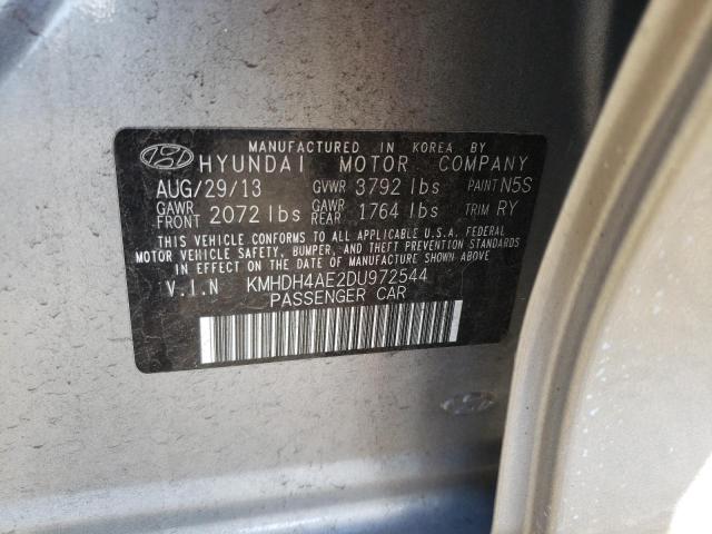 Photo 9 VIN: KMHDH4AE2DU972544 - HYUNDAI ELANTRA 