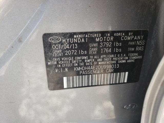 Photo 8 VIN: KMHDH4AE2DU998013 - HYUNDAI ELANTRA GL 