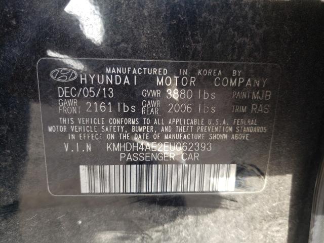 Photo 9 VIN: KMHDH4AE2EU062393 - HYUNDAI ELANTRA SE 