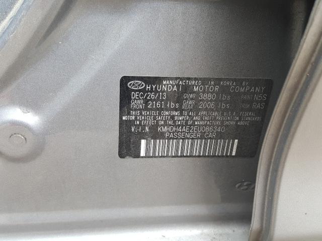 Photo 9 VIN: KMHDH4AE2EU086340 - HYUNDAI ELANTRA SE 