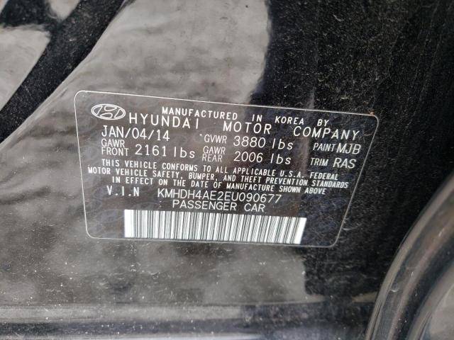 Photo 9 VIN: KMHDH4AE2EU090677 - HYUNDAI ELANTRA SE 