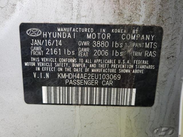 Photo 9 VIN: KMHDH4AE2EU103069 - HYUNDAI ELANTRA SE 