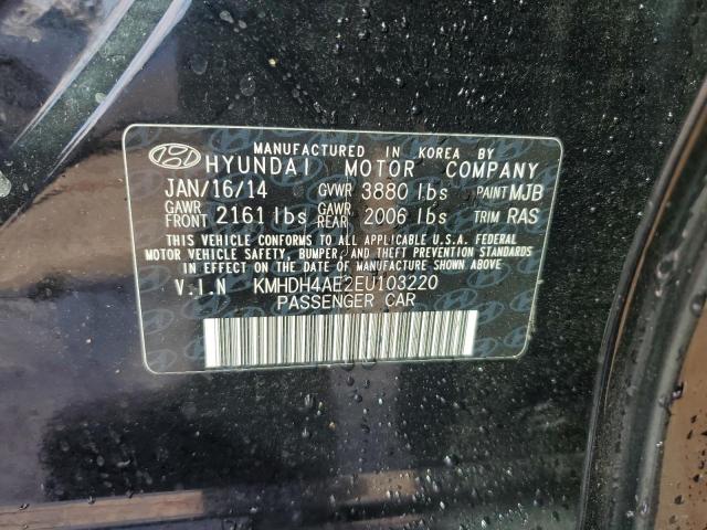 Photo 12 VIN: KMHDH4AE2EU103220 - HYUNDAI ELANTRA SE 