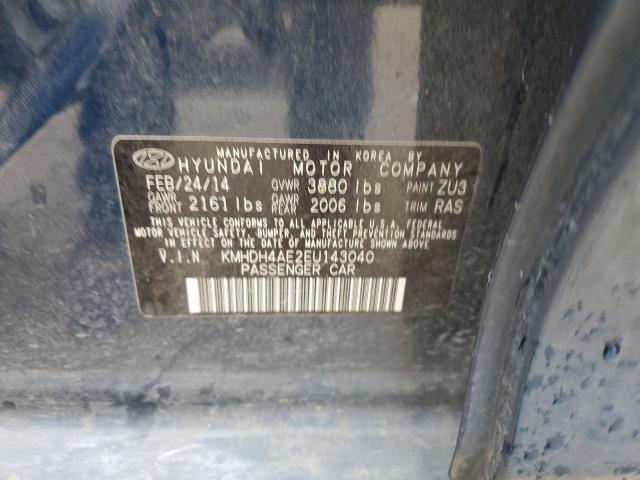 Photo 12 VIN: KMHDH4AE2EU143040 - HYUNDAI ELANTRA SE 