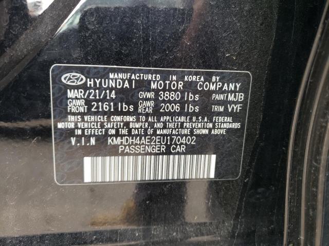 Photo 11 VIN: KMHDH4AE2EU170402 - HYUNDAI ELANTRA SE 