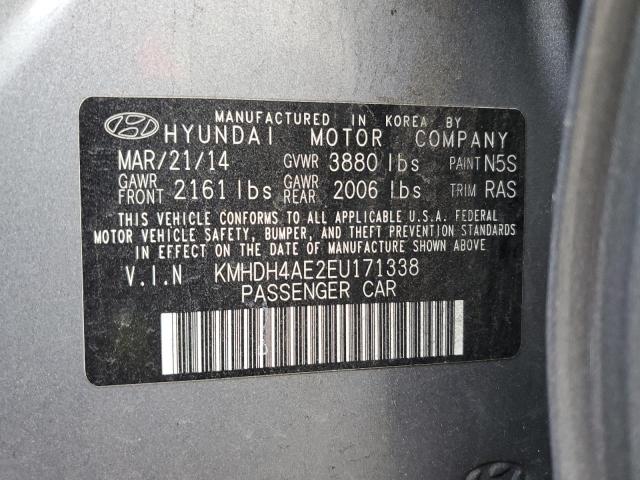 Photo 11 VIN: KMHDH4AE2EU171338 - HYUNDAI ELANTRA SE 