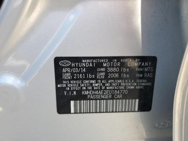 Photo 11 VIN: KMHDH4AE2EU184770 - HYUNDAI ELANTRA SE 