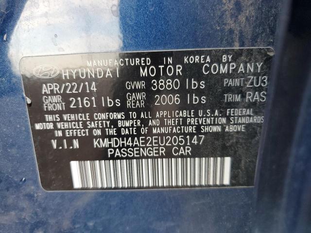 Photo 9 VIN: KMHDH4AE2EU205147 - HYUNDAI ELANTRA SE 