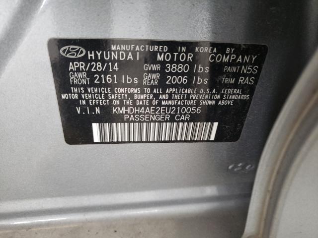 Photo 9 VIN: KMHDH4AE2EU210056 - HYUNDAI ELANTRA SE 