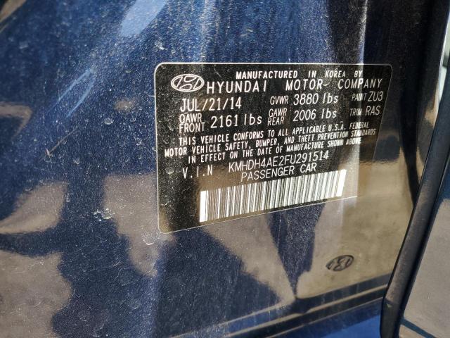 Photo 11 VIN: KMHDH4AE2FU291514 - HYUNDAI ELANTRA 