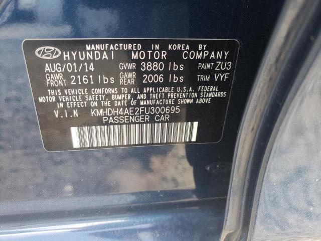 Photo 9 VIN: KMHDH4AE2FU300695 - HYUNDAI ELANTRA SE 