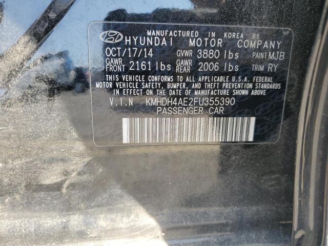 Photo 11 VIN: KMHDH4AE2FU355390 - HYUNDAI ELANTRA 