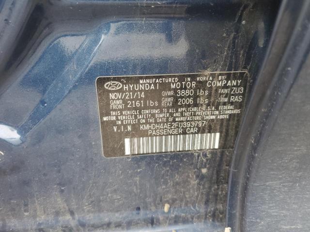 Photo 11 VIN: KMHDH4AE2FU393797 - HYUNDAI ELANTRA SE 