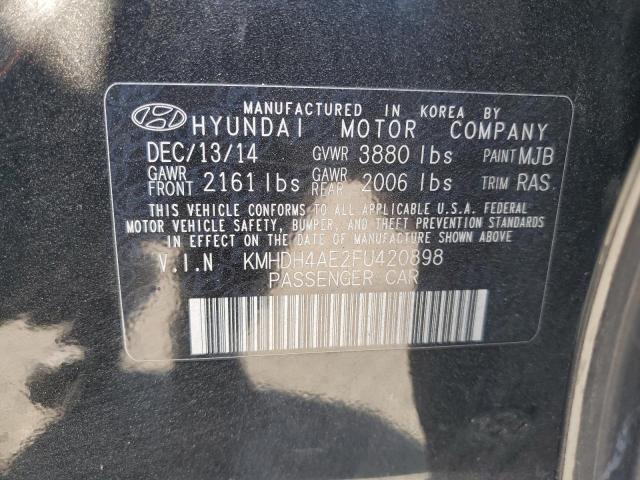 Photo 12 VIN: KMHDH4AE2FU420898 - HYUNDAI ELANTRA 