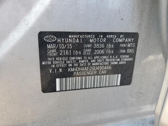 Photo 11 VIN: KMHDH4AE2GU490466 - HYUNDAI ELANTRA SE 