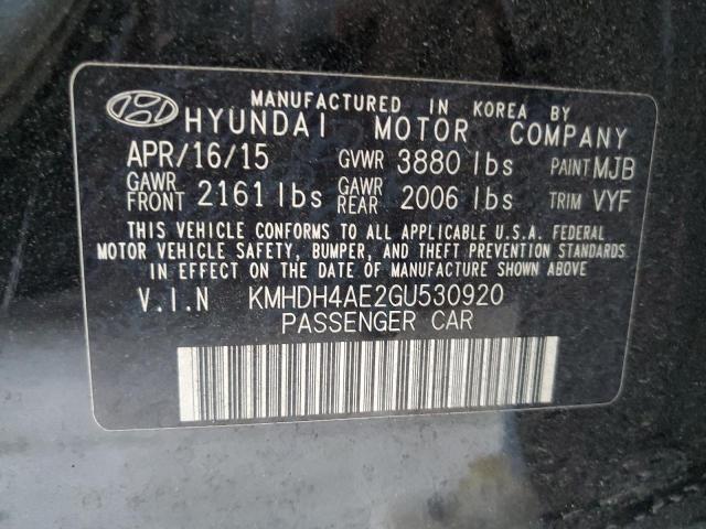 Photo 11 VIN: KMHDH4AE2GU530920 - HYUNDAI ELANTRA SE 