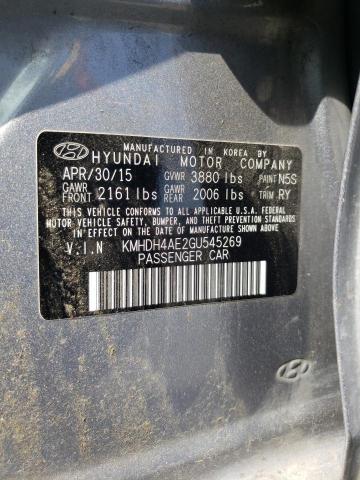 Photo 11 VIN: KMHDH4AE2GU545269 - HYUNDAI ELANTRA SE 