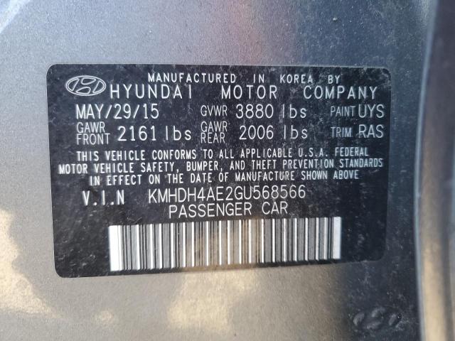 Photo 11 VIN: KMHDH4AE2GU568566 - HYUNDAI ELANTRA 