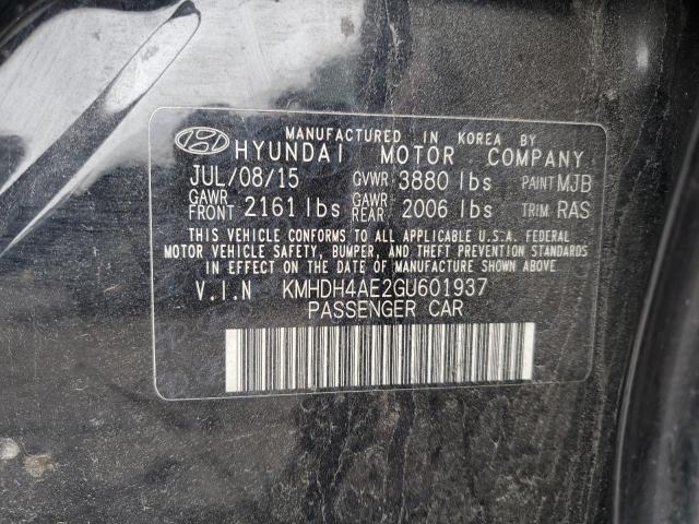 Photo 12 VIN: KMHDH4AE2GU601937 - HYUNDAI ELANTRA SE 