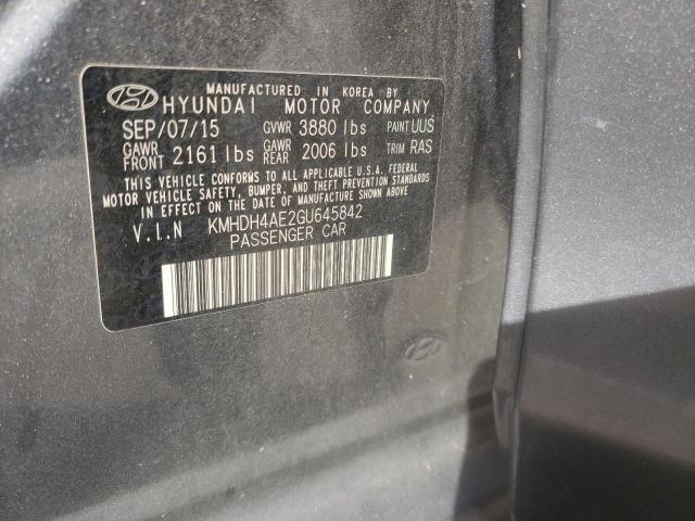 Photo 11 VIN: KMHDH4AE2GU645842 - HYUNDAI ELANTRA SE 