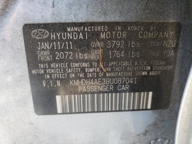 Photo 9 VIN: KMHDH4AE3BU087041 - HYUNDAI ELANTRA GL 