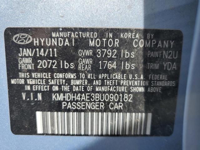 Photo 12 VIN: KMHDH4AE3BU090182 - HYUNDAI ELANTRA GL 