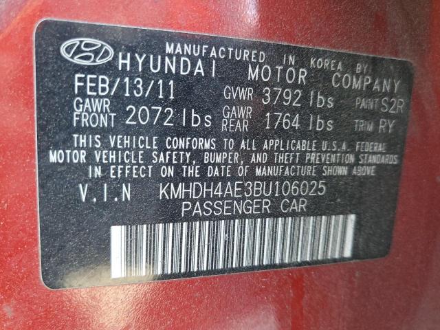 Photo 11 VIN: KMHDH4AE3BU106025 - HYUNDAI ELANTRA GL 