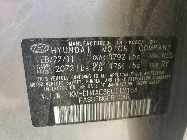 Photo 9 VIN: KMHDH4AE3BU112164 - HYUNDAI ELANTRA GL 