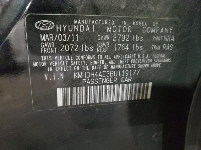 Photo 9 VIN: KMHDH4AE3BU119177 - HYUNDAI ELANTRA GL 