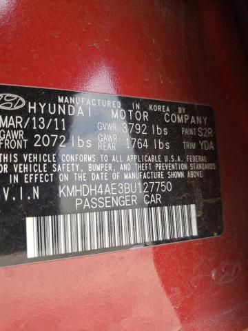 Photo 11 VIN: KMHDH4AE3BU127750 - HYUNDAI ELANTRA 