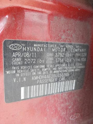 Photo 11 VIN: KMHDH4AE3BU150395 - HYUNDAI ELANTRA 