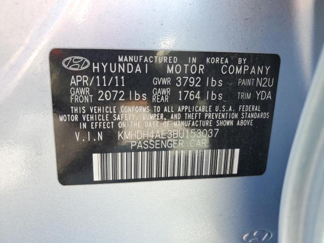 Photo 11 VIN: KMHDH4AE3BU153037 - HYUNDAI ELANTRA 